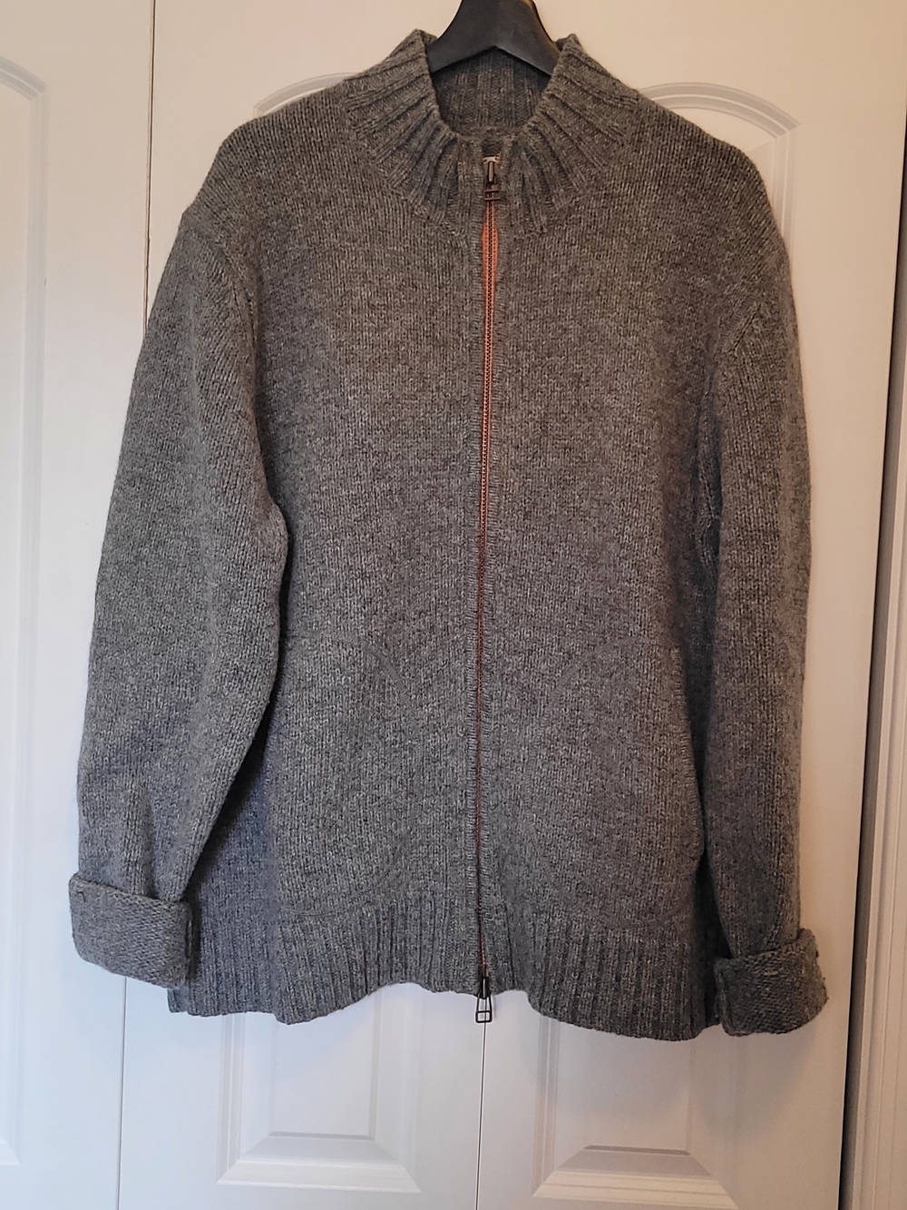 Jack Spade Gray Crewneck Knit Sweater